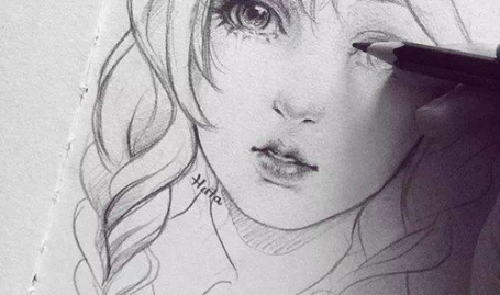 简笔画漂亮小姐姐猫人物,简笔画中的优雅猫咪小姐姐